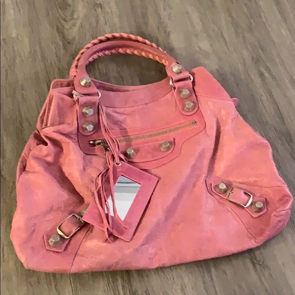 Balenciaga Giant Motorcross Pink bag (pre owned)